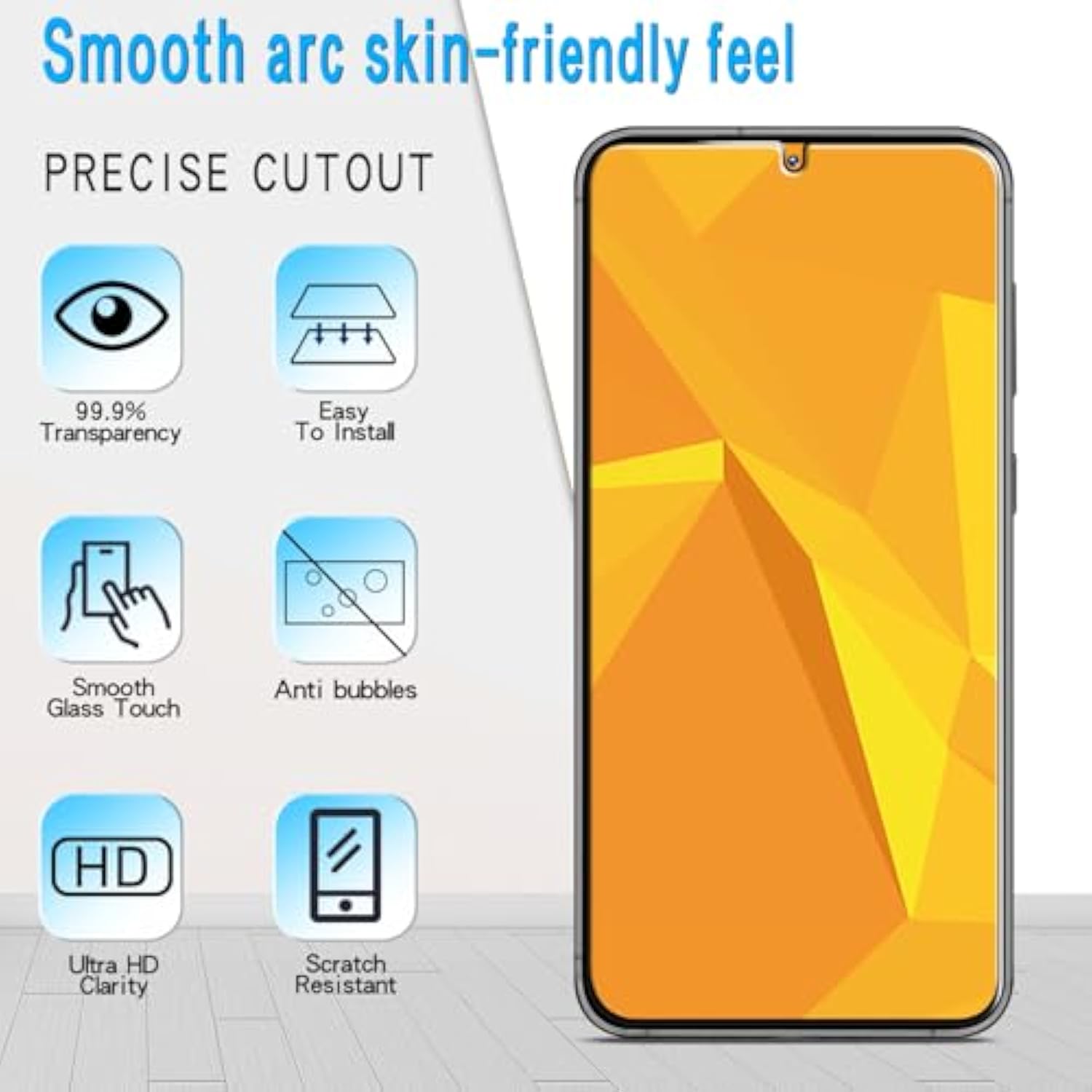 [3 Pack Screen Protector For Samsung Galaxy S25 Plus Tempered Glass Film, Anti Scratch, Hd Clear, Case Friendly, Touch Sensitive, Bubble-Free