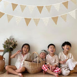 24Ft Burlap Banner Burlap Triangle Pennant Flag Linen Bunting Garland Streamers For Birthday Wedding Baby Shower Engagement Camping Rustic Boho Spring Easter Holidays Graduation Party Decorations