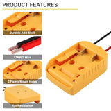 20V To 12V Step Down Converter For Dewalt Battery, Dc Voltage Battery Adapter,12V Buck Converter Regulator With Upgraded Low Voltage Protection,Power Adapter Is For Diy Rc Car Toys