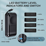 Portable Watch Charger, 6000Mah Watch Charger For Galaxy Watch 7/Ultra/6/6 Classic/5 Pro/5/4 Classic/4/3/Active 2, 2 In 1 Phone And Watch Charger For Galaxy S25 Ultra/S24 Ultra/Z Fold6/Z Flip6/S23
