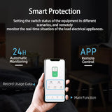 Diy 1P+N Smart Wi-Fi Switch, Work With Alexa And Google Assistant For Voice Control, 25A With Energy Monitor, Smart Life/Tuya App Remote Control, Timer Functions, Din Rail Mounted,Fcc Certified