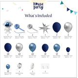 Party Crafter Space Balloon Garland – Cosmic-Themed Balloon Decoration Set
