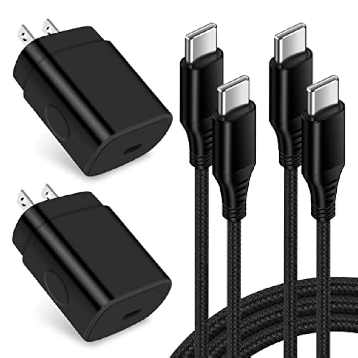 25W Super Fast Charger Box Type C Fast Charging For Samsung Galaxy A16 A56 A54 5G A15 S25 Ultra S24 Fe A35 A14 Z Fold 6/Flip 6 S23 S22,Usb C Charger Block+6Ft Usb C To C Cable For Google Pixel 9 8 Pro