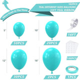 102PCS Teal Balloon Arch Kit, Turquoise Garland for Birthday & Theme Parties