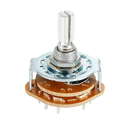 2P5T 2 Pole 5 Position Selectable Single Deck Band Channel Rotary Switch Selector