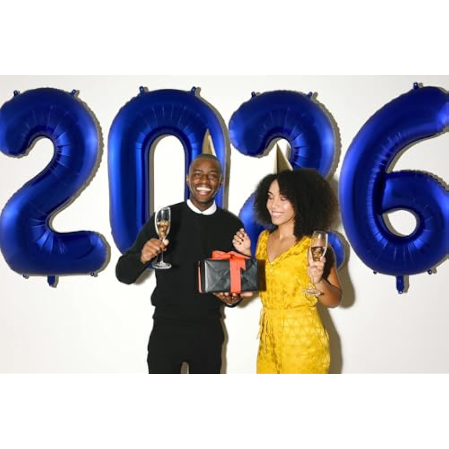 40 Inch Navy Blue 2026 Foil Number Balloons Party Decorations