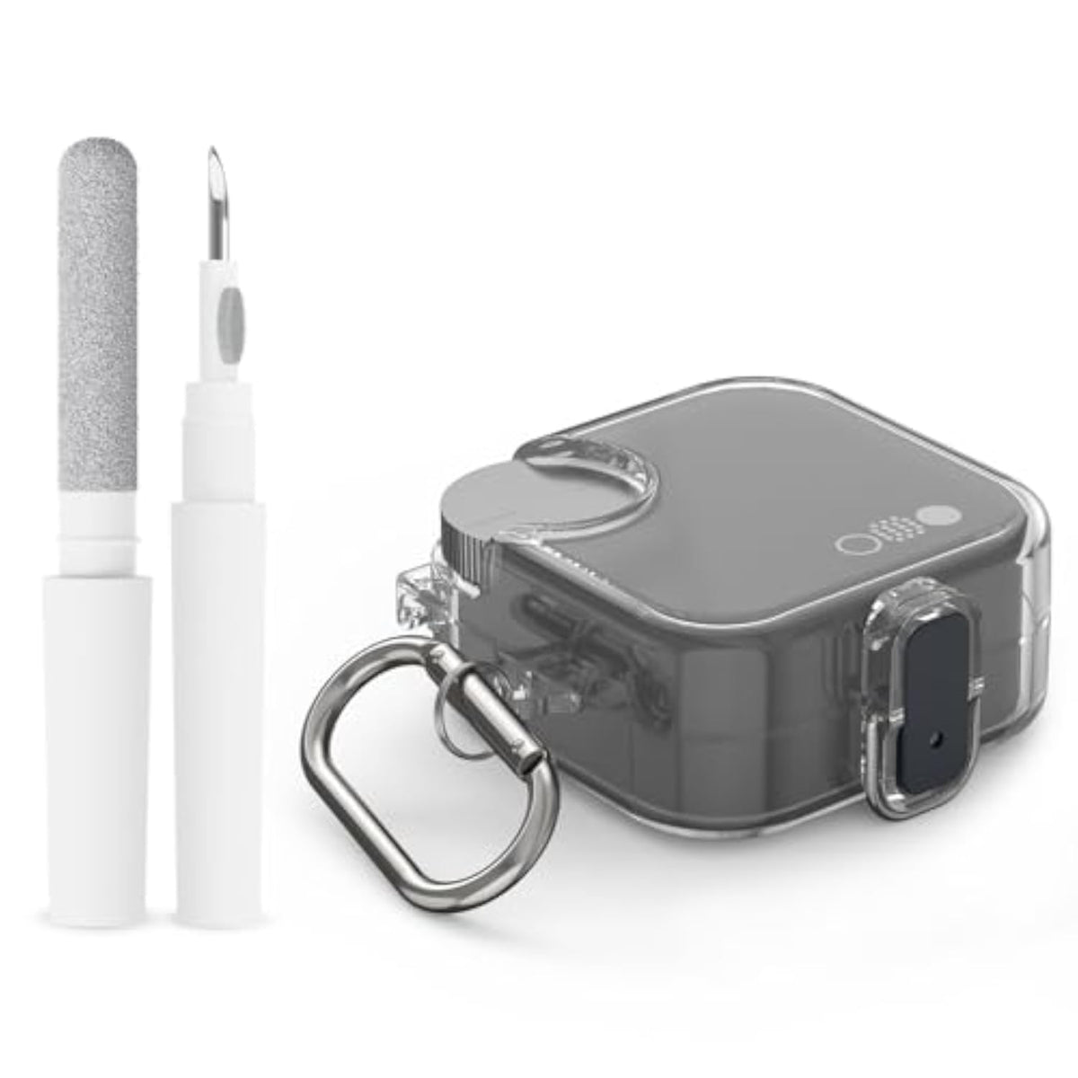 Transparent TPU Protective Case for CMF Buds 2, CMF Buds 2 Plus, CMF Buds Pro 2 with Carabiner and Cleaning Pen Kit