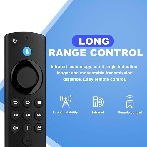 Replacement Firestick Remote Control Compatible with Fire Smart TV Stick Lite/Stick 4K/Smart TV 3rd Gen/TV Cube(2nd Gen/1st Gen/3rd Gen)/TVs