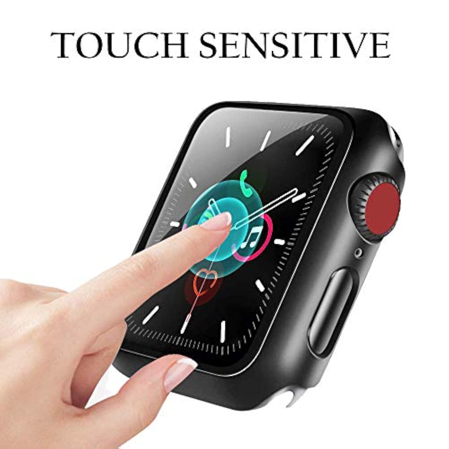 Compatible With Watch 42Mm Series 3/2/1 Case With Built-In Tempered Glass Screen Protector, Thin Guard Bumper Full Coverage Hard Cover For Iwatch Accessories