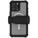 Nautical Waterproof Case for Apple iPhone 16 Pro Max with Holster Belt Clip, Clear Screen and Camera Protector, MagSafe Compatible, Rugged Heavy Duty Cover for 6.9 Inch iPhone
