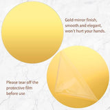 20 Pcs 10 Inch Acrylic Round Mirrors For Tables Centerpieces Circle Mirrors Candle Plates For Wall Wedding Table Centerpieces For Baby Shower Party, Thickness 1 Mm (Gold)