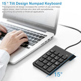 Usb Numeric Keypad Numpad Portable Slim Mini 10 Key Number Pad Keyboard For Laptop Desktop Computer Pc, Compatible With Chromebook Surface Notebook, Tax Accountant Calculate Office Travel & Home