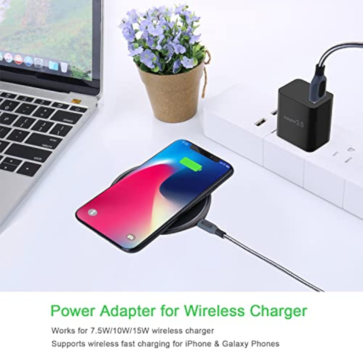 Fast Charge 3.0 Usb Wall Charger [4-Pack] 5V 3A Fast Charging Block 18W Qc Power Adapter For Wireless Charger Stand, Compatible With Iphone 16 15 14 Pro Max Galaxy S24 S23 Ultra 22 21 20 A03S