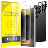 JETech Screen Protector for Samsung Galaxy S25 Ultra 5G with Camera Lens Protector, Tempered Glass Film, Fingerprint ID Compatible, HD Clear, 2-Pack Each