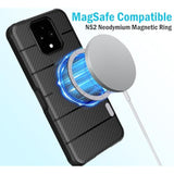 Nakedcellphone Flex Series for Sonim XP Pro 5G Phone Case (2024, X800) Compatible with MagSafe - Carbon Fiber Design