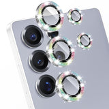 For Samsung Galaxy S22 Ultra (Not S22) Camera Lens Protector, Scratch-Resistant Accessories Cover Ultra-Thin Metal Camera Tempered Glass Screen Protector Ring For Samsung S22 Ultra.Glitter