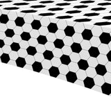 Soccer Party Tablecloth Decorations, 3Pcs Disposable Sports Theme Soccer Birthday Party Supplies Table Cover For Fan Game Day Baby Shower Event, 108In X 55In
