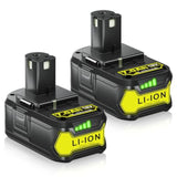 2Pack 7.0 Ah Lithium Replacement For Ryobi 18V Battery Compatible With Ryobi Battery P102 P103 P104 P105 P107 P109