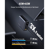 140W Usb C Charger, Pd3.1 Pps Gan Charger, 3-Port Fast Laptop Wall Charger Pow