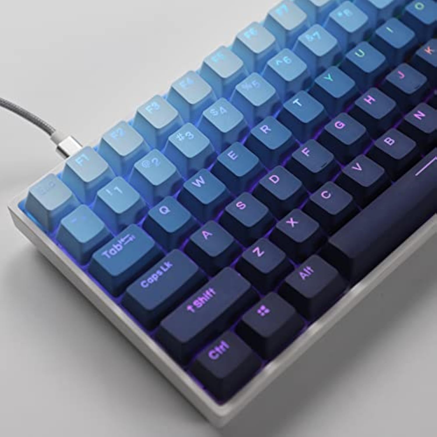 108 122 Double Shot Backlit Moonrise Keycaps Pbt Shine Through Oem Profile Key