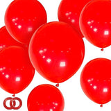 Red Balloons 12 Inch 100 Pack Thicken Latex Red Balloon With 2 Rolls Of Ribbon Round Helium Balloons For Christmas Valentine Birthday Wedding Baby Shower Party Decorations