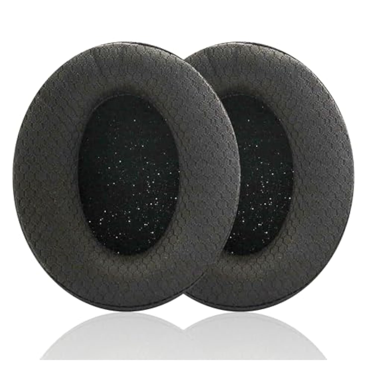 K361 Replacement Ear Pads Compatible With Akg K361/K361Bt/K371/K371Bt Wireless Headphones, Earpads Cushions With Soft Soccer Net Braid And Memory Foam Making (Black/Woven)