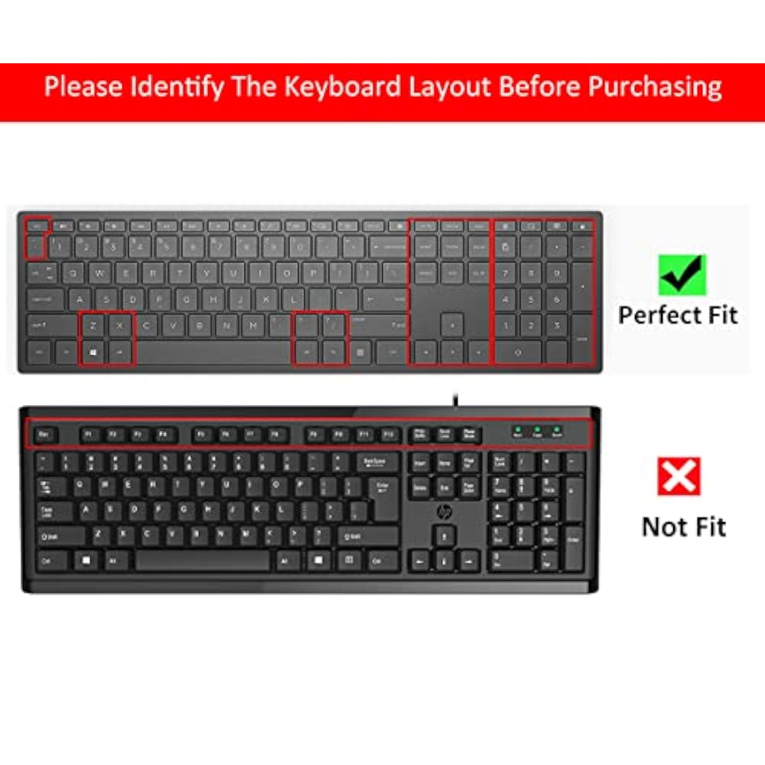 Keyboard Cover for HP Pavilion 27 All in One PC
