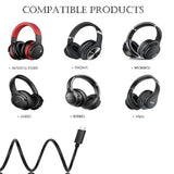 Bluetooth Headphones Charger Cable For Movssou E7,Se8, Doqaus, Hroeenoi, Kvidi