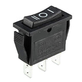 Ac 250V/15A 125V/20A 3P On/Off/On 3 Position Snap-In Boat Rocker Switch Black