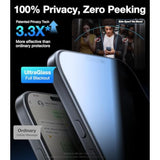 Top 9H+ Armor For Iphone 17 Pro Privacy Screen Protector [No.1 Military Grade Shatterproof] Privacy Screen Iphone 17 Pro Tempered Glass [100% Anti-Spy] Longest Durable, 2 Pack