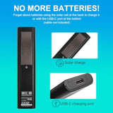 Bn59-01385A Solar Voice Remote Replacement For Samsung Frame Tv Remote With Bluetooth Rechargeable Solar Cell, Compatible With Samsung 2021-2022 Neo Led Smart 4K Ultra Hd Tv, 4 Shortcut Buttons, Black