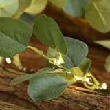 Christmas Garland Lights Decor With Battery Operated: 120 Led Green Fairy Lights Christmas Wreath With Timer - Artificia