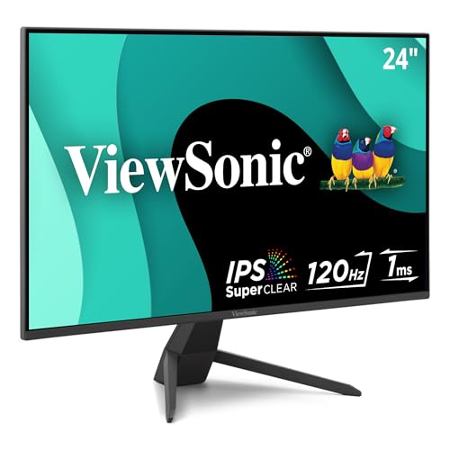 Vx2470-Mhd 24 Inch 1080P Ips Monitor With 120Hz, 1Ms, Variable Refresh Rate, Eye Care, Hdmi, Vga And Displayport Inputs