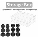 6 Pairs Galaxy Buds 2 Pro Ear Tips Buds Eartips, S/M/L Replacement Soft Silicone Rubber Flexible Gel Earbuds Earplug Fit In Case Compatible With Samsung Galaxy Buds 2 Pro 2022 Release - Graphite