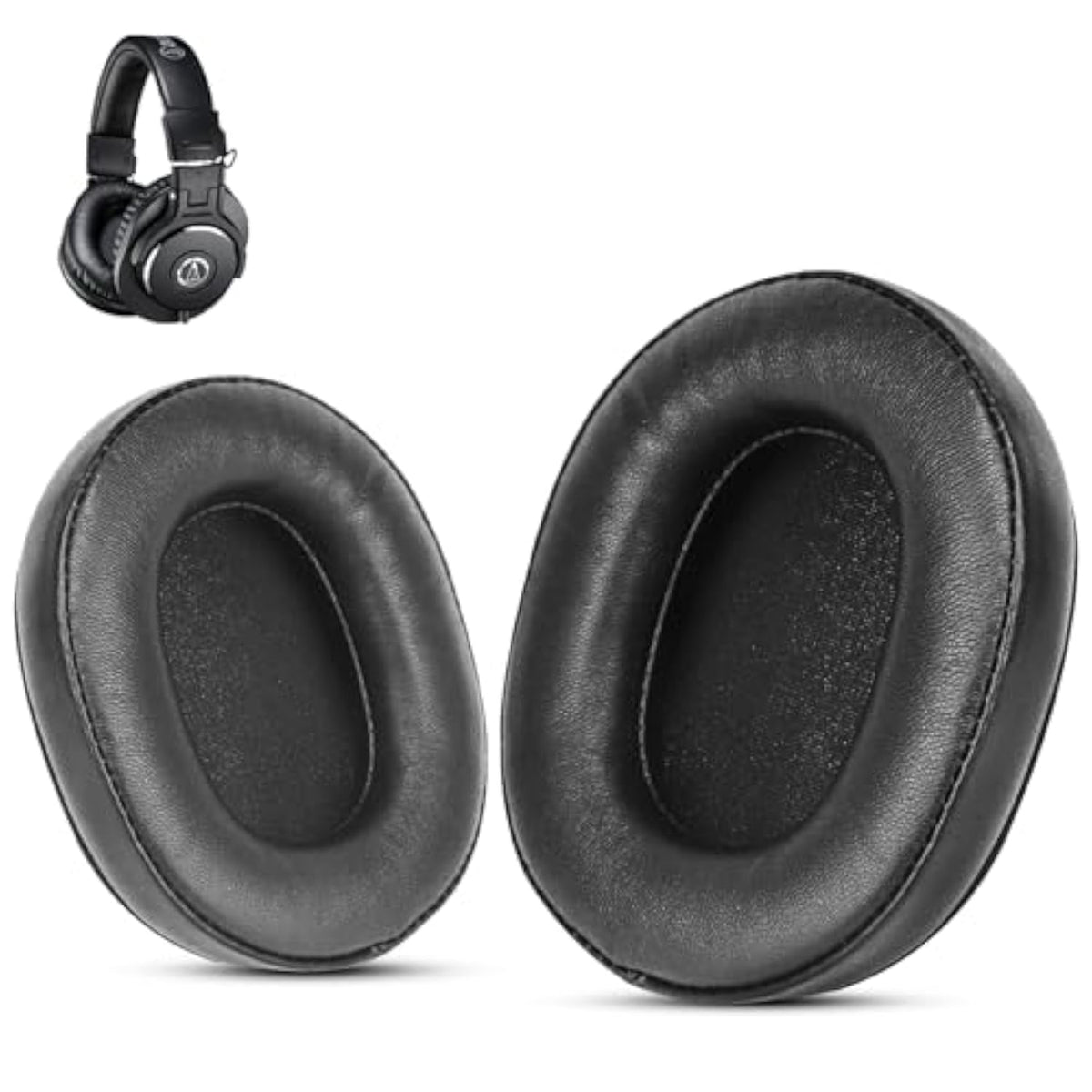 Lambskin Premium Replacement For Audio Technica M50X, Ath M50X Earpads, Audio Technica Headphone Covers Fit Ath M50 M40X M40 M35 M30 Msr7 Sx1 M-Series, Softer And Thicker Memory Foam