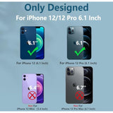 For Iphone 12 Phone Case: Iphone 12 Pro Military Grade Shockproof Protection Mobile Case With Kickstand & Matte Textured Rugged Tpu Shell | Drop Proof Protective Cover Black