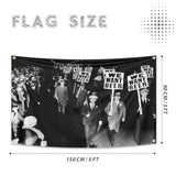 We Want Beer Funny Flag 3X5 Ft Indoor Decorated Flag With 4 Brass Grommets For Bedroom College Dorm Room Yard Decor