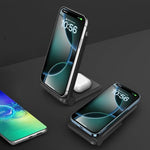 2 in 1 Wireless Charger,Foldable 20W Fast Wireless Charging Stand