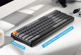 K4 Bluetooth Wireless Mechanical Keyboard Rgb Led Backlit, Hot-Swappable Compact 100 Keys Usb Wired Computer Gaming Keyboard Aluminum Frame For Mac Windows, Gateron Brown Switch