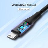 Usb C To Lightning Cable 4Ft, [Apple Mfi Certified] 2-Pack 3A Fast Charging Type-C To Lightning Woven Cable, Car Play Charging Braided Cable For Iphone 14/13/12/11/Xs/Xr/8 Series - Black