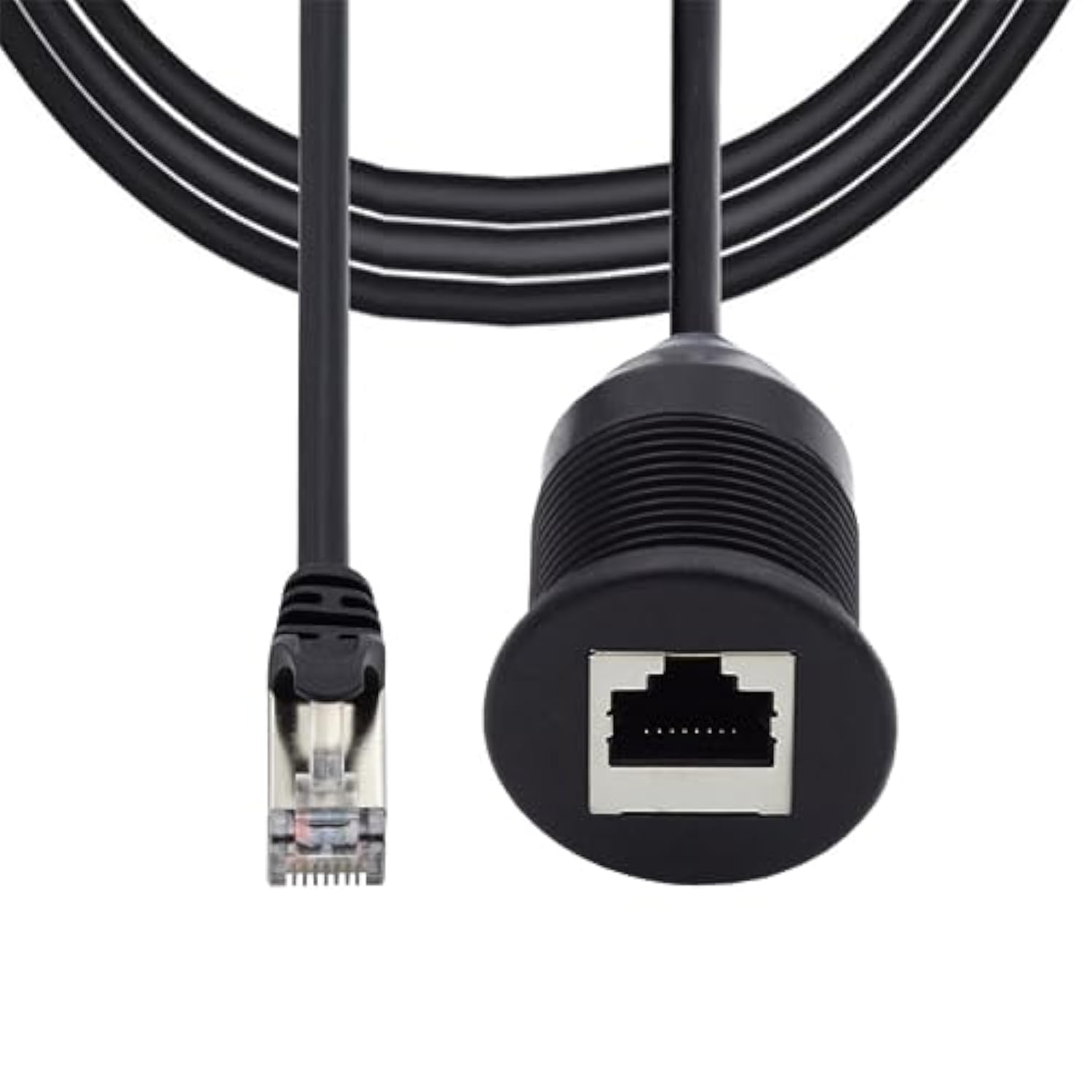 xiwai Dustproof Waterproof Screw Locking CAT6 RJ45 Male to Female LAN Ethernet