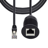 xiwai Dustproof Waterproof Screw Locking CAT6 RJ45 Male to Female LAN Ethernet