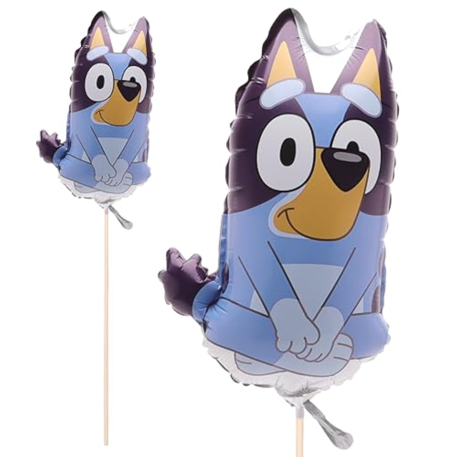 Pack of 20 Bluey & Bingo Mini Character Balloons with Sticks and Cups – Kids Birthday Party Decorations