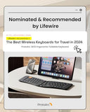 Ergonomic Foldable Keyboard, Xk03 Split Folding Travel Bluetooth Keyboard, Ultra Slim, Portable For Ipad, Iphone, Tablet, Laptop, Pc