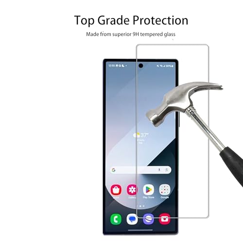 [2+2 Pack Tempered Glass Film For  Galaxy Z Fold 7 Screen Protector 2-Pack with Camera Lens Protector 2-Pack