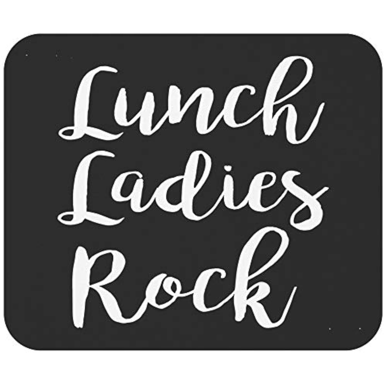 Teacher Mousepad Teaching 9" Mousemat - Lunch Ladies Rock Lunch Lady Squad Back To School Gift Office Poster Funny Computer Mouse Mat Mouse Pad