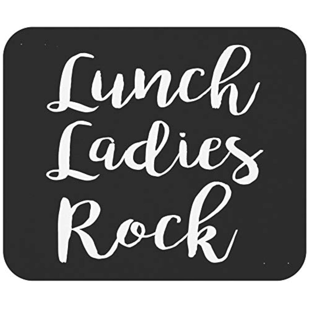 Teacher Mousepad Teaching 9" Mousemat - Lunch Ladies Rock Lunch Lady Squad Back To School Gift Office Poster Funny Computer Mouse Mat Mouse Pad