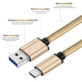 6Ft Usb To Usb C Cable Fast Charging Cord Type-C Compatible With Iphone 16/16E/15/Pro/Max/Plus, Ipad 10, Ipad Pro/Air/Mini A17 Pro, Mini 6 Heavy-Duty Braided (Beige Gold)