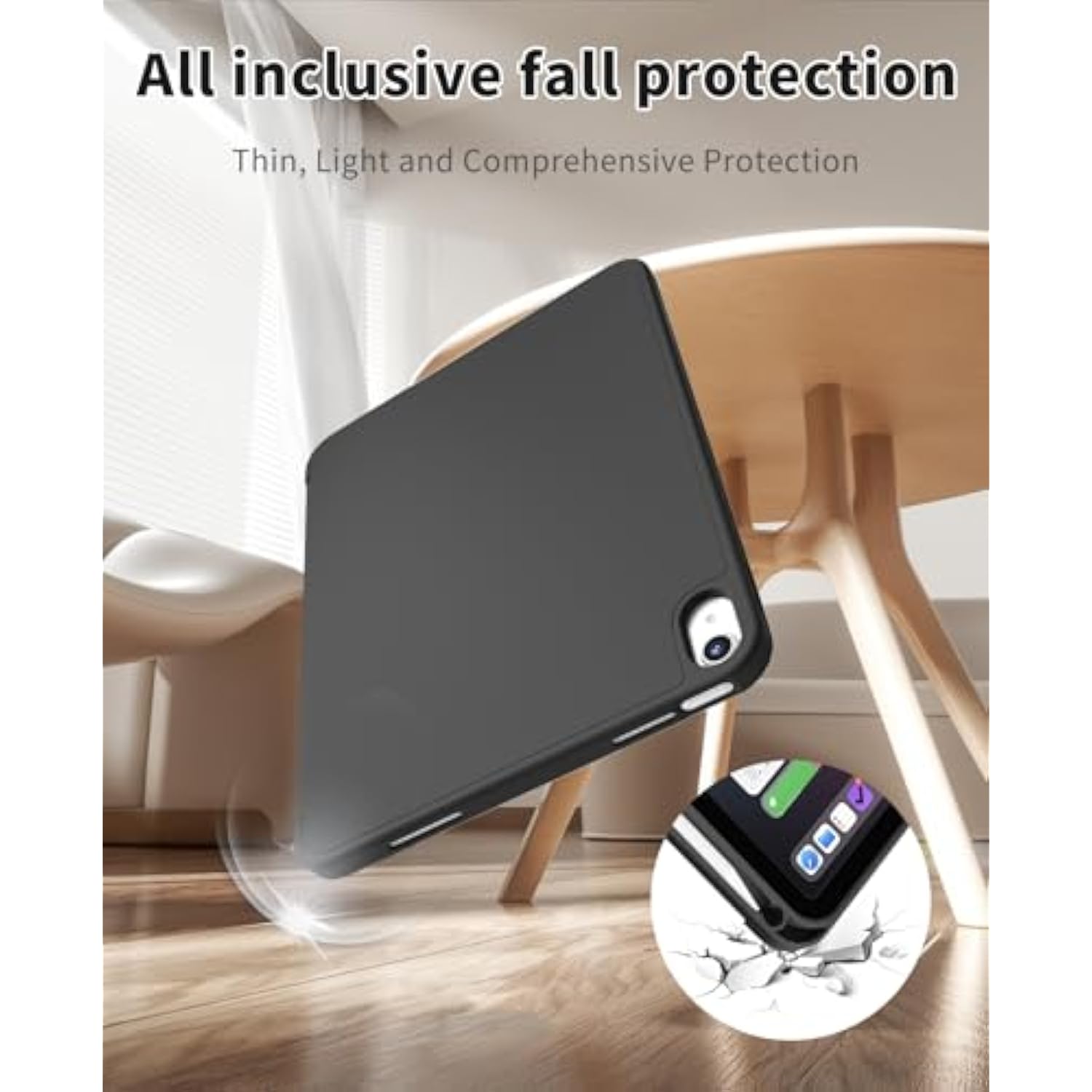 New Ipad 10Th Generation Case 10.9 Inch 2022 With Pencil Holder, Smart Slim Tr