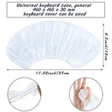 30 Pieces Universal Keyboard Protector Cover Wipeable 0.025Mm Disposable Keybo